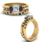 Load image into Gallery viewer, twisted-radiant-wedding-band-with-black-diamond-in-yellow-gold-FDENS3301RAGBLACK-NL-YG.jpg

