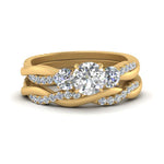 Load image into Gallery viewer, twisted-round-diamond-wedding-band-in-yellow-gold-FDENS3301RO-NL-YG.jpg
