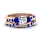 Load image into Gallery viewer, twisted-round-diamond-wedding-band-with-sapphire-in-rose-gold-FDENS3301ROGSABL-NL-RG.jpg
