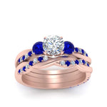 Load image into Gallery viewer, twisted-round-diamond-wedding-band-with-sapphire-in-rose-gold-FDENS3301ROGSABL-NL-RG.jpg
