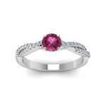 Load image into Gallery viewer, twisted-round-pink-sapphire-engagement-diamond-ring-in-white-gold-FD8233RORGPS-NL-WG.jpg
