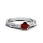 Load image into Gallery viewer, twisted-round-ruby-engagement-diamond-ring-in-white-gold-FD8233RORGRD-NL-WG.jpg
