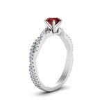 Load image into Gallery viewer, twisted-round-ruby-engagement-diamond-ring-in-white-gold-FD8233RORGRD-NL-WG.jpg
