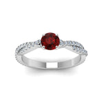 Load image into Gallery viewer, twisted-round-ruby-engagement-diamond-ring-in-white-gold-FD8233RORGRD-NL-WG.jpg
