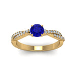 Load image into Gallery viewer, twisted-round-sapphire-engagement-diamond-ring-in-yellow-gold-FD8233RORGBS-NL-YG.jpg
