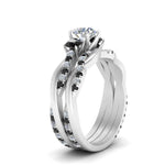 Load image into Gallery viewer, twisted-round-wedding-band-with-black-diamond-in-white-gold-FDENS3301ROGBLACK-NL-WG.jpg
