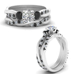 Load image into Gallery viewer, twisted-round-wedding-band-with-black-diamond-in-white-gold-FDENS3301ROGBLACK-NL-WG.jpg
