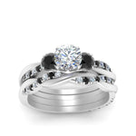 Load image into Gallery viewer, twisted-round-wedding-band-with-black-diamond-in-white-gold-FDENS3301ROGBLACK-NL-WG.jpg
