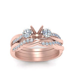 Load image into Gallery viewer, twisted-semi-mount-diamond-wedding-band-in-rose-gold-FDENS3301SM-NL-RG.jpg
