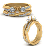 Load image into Gallery viewer, twisted-semi-mount-diamond-wedding-band-in-yellow-gold-FDENS3301SM-NL-YG.jpg
