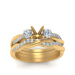 Load image into Gallery viewer, twisted-semi-mount-diamond-wedding-band-in-yellow-gold-FDENS3301SM-NL-YG.jpg
