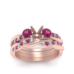 Load image into Gallery viewer, twisted-semi-mount-diamond-wedding-band-with-pink-sapphire-in-rose-gold-FDENS3301SMGSADRPI-NL-RG.jpg
