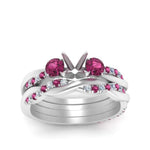 Load image into Gallery viewer, twisted-semi-mount-diamond-wedding-band-with-pink-sapphire-in-white-gold-FDENS3301SMGSADRPI-NL-WG.jpg
