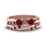 Load image into Gallery viewer, twisted-semi-mount-diamond-wedding-band-with-ruby-in-rose-gold-FDENS3301SMGRUDR-NL-RG.jpg
