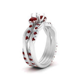Load image into Gallery viewer, twisted-semi-mount-diamond-wedding-band-with-ruby-in-white-gold-FDENS3301SMGRUDR-NL-WG.jpg
