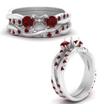 Load image into Gallery viewer, twisted-semi-mount-diamond-wedding-band-with-ruby-in-white-gold-FDENS3301SMGRUDR-NL-WG.jpg
