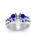 Load image into Gallery viewer, twisted-semi-mount-diamond-wedding-band-with-sapphire-in-white-gold-FDENS3301SMGSABL-NL-WG.jpg
