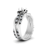 Load image into Gallery viewer, twisted-semi-mount-wedding-band-with-black-diamond-in-white-gold-FDENS3301SMGBLACK-NL-WG.jpg
