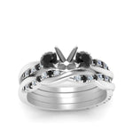 Load image into Gallery viewer, twisted-semi-mount-wedding-band-with-black-diamond-in-white-gold-FDENS3301SMGBLACK-NL-WG.jpg
