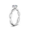 Load image into Gallery viewer, Heart Shaped Infinity Twisted Solitaire Ring