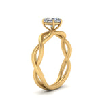 Load image into Gallery viewer, Heart Shaped Infinity Twisted Solitaire Ring
