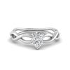 Load image into Gallery viewer, Pear Shaped Infinity Twisted Solitaire Ring