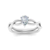 Load image into Gallery viewer, Pear Shaped Infinity Twisted Solitaire Ring