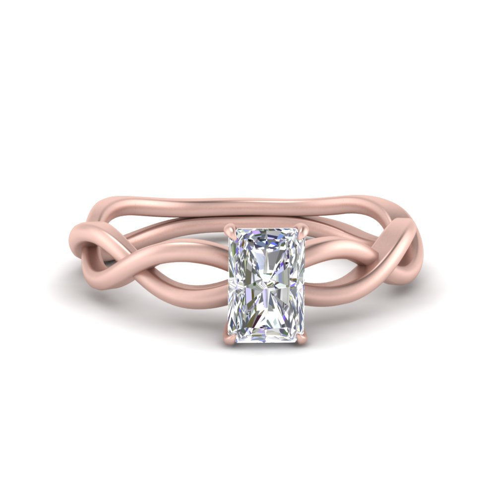 Infinity Twisted Solitaire Ring
