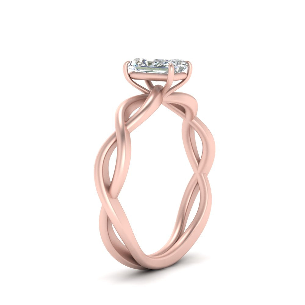Infinity Twisted Solitaire Ring