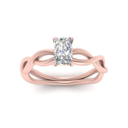 Infinity Twisted Solitaire Ring