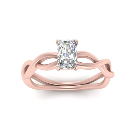Infinity Twisted Solitaire Ring