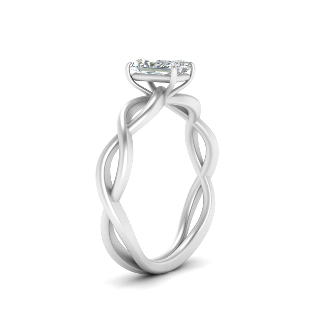 Infinity Twisted Solitaire Ring