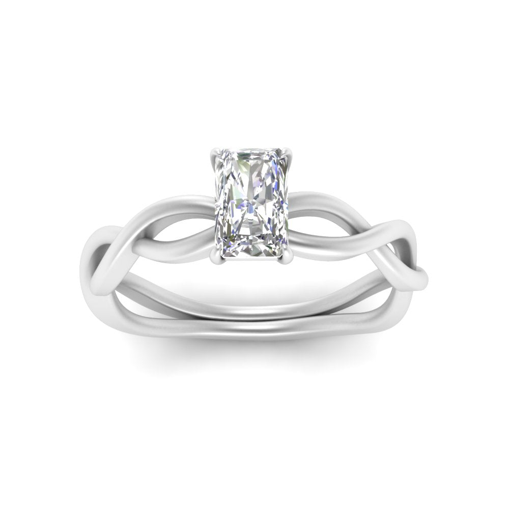 Infinity Twisted Solitaire Ring