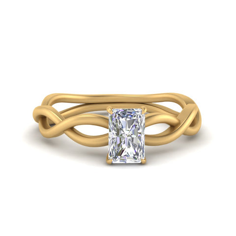 Infinity Twisted Solitaire Ring