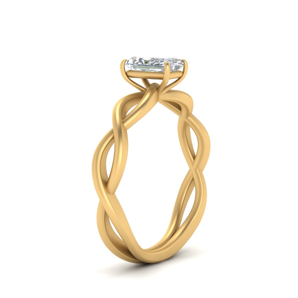 Infinity Twisted Solitaire Ring