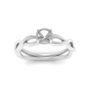 Load image into Gallery viewer, Semi Mount Infinity Twisted Solitaire Ring