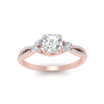Load image into Gallery viewer, twisted-split-asscher-cut-vine-engagement-ring-in-rose-gold-FDENR3211ASRANGLE3-NL-RG
