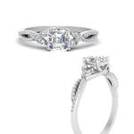 Load image into Gallery viewer, twisted-split-asscher-cut-vine-engagement-ring-in-white-gold-FDENR3211ASRANGLE3-NL-WG