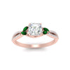 Load image into Gallery viewer, twisted-split-asscher-cut-vine-engagement-ring-with-emerald-in-rose-gold-FDENR3211ASRGEMGRANGLE3-NL-RG