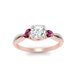 Load image into Gallery viewer, twisted-split-asscher-cut-vine-engagement-ring-with-pink-sapphire-in-rose-gold-FDENR3211ASRGSADRPIANGLE3-NL-RG
