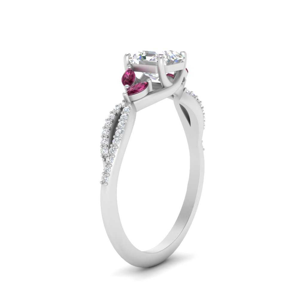 twisted-split-asscher-cut-vine-engagement-ring-with-pink-sapphire-in-white-gold-FDENR3211ASRGSADRPIANGLE3-NL-WG