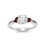Load image into Gallery viewer, twisted-split-asscher-cut-vine-engagement-ring-with-ruby-in-white-gold-FDENR3211ASRGRUDRANGLE3-NL-WG
