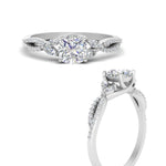 Load image into Gallery viewer, twisted-split-cushion-cut-vine-engagement-ring-in-white-gold-FDENR3211CURANGLE3-NL-WG