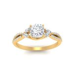Load image into Gallery viewer, twisted-split-cushion-cut-vine-engagement-ring-in-yellow-gold-FDENR3211CURANGLE3-NL-YG