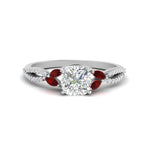 Load image into Gallery viewer, twisted-split-cushion-cut-vine-engagement-ring-with-ruby-in-white-gold-FDENR3211CURGRUDRANGLE3-NL-WG