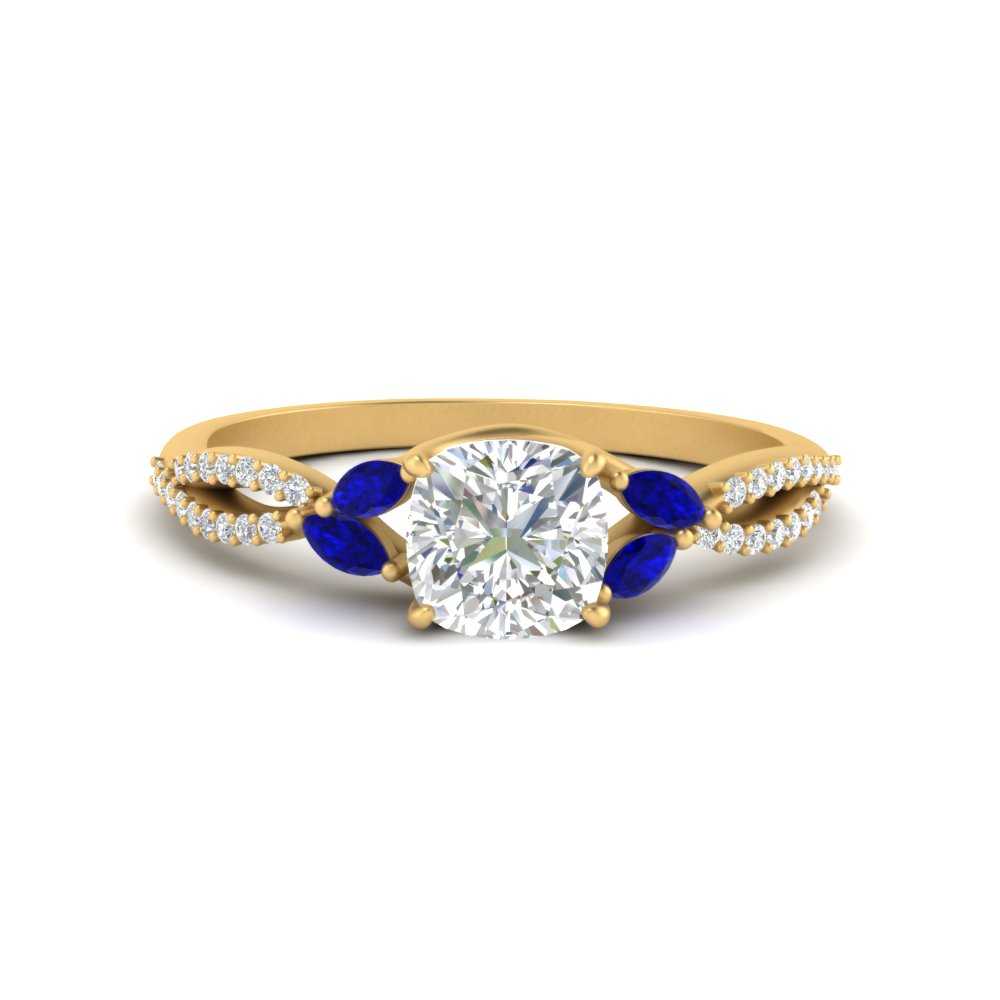 twisted-split-cushion-cut-vine-engagement-ring-with-sapphire-in-yellow-gold-FDENR3211CURGSABLANGLE3-NL-YG