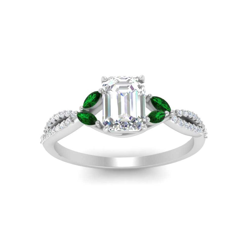 twisted-split-emerald-cut-vine-engagement-ring-with-emerald-in-white-gold-FDENR3211EMRGEMGRANGLE3-NL-WG