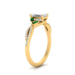 Load image into Gallery viewer, twisted-split-emerald-cut-vine-engagement-ring-with-emerald-in-yellow-gold-FDENR3211EMRGEMGRANGLE3-NL-YG
