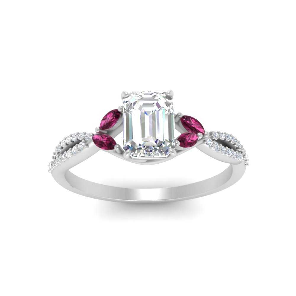 twisted-split-emerald-cut-vine-engagement-ring-with-pink-sapphire-in-white-gold-FDENR3211EMRGSADRPIANGLE3-NL-WG