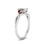 Load image into Gallery viewer, twisted-split-emerald-cut-vine-engagement-ring-with-ruby-in-white-gold-FDENR3211EMRGRUDRANGLE3-NL-WG
